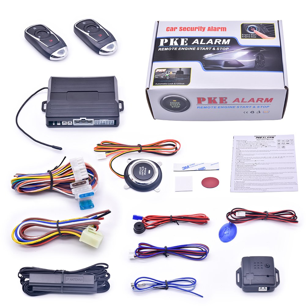 One-Button Remote Start/Stop Engine Auto Driving Security Vehicle Parts Universal Car PKE Key Accessories